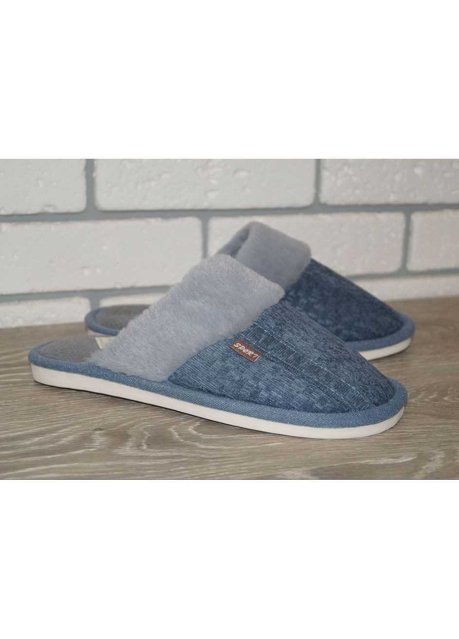 Серые комнатные тапочки подростковые серые Alex