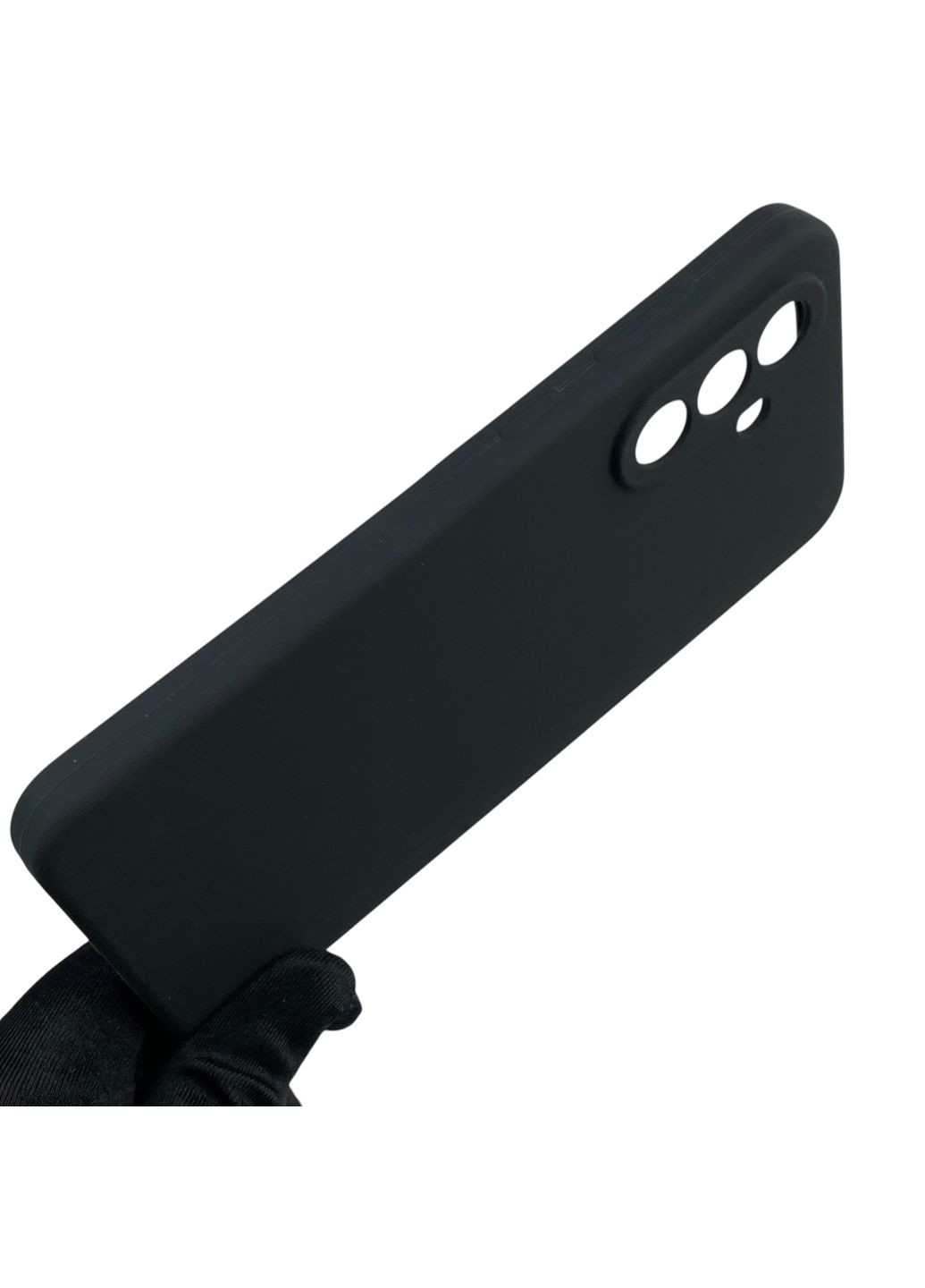 Чехол для Galaxy A36 5G (SM-A366U) силиконовый с микрофиброй нескользящий на самсунг а36 5г черный Samsung (366385723)