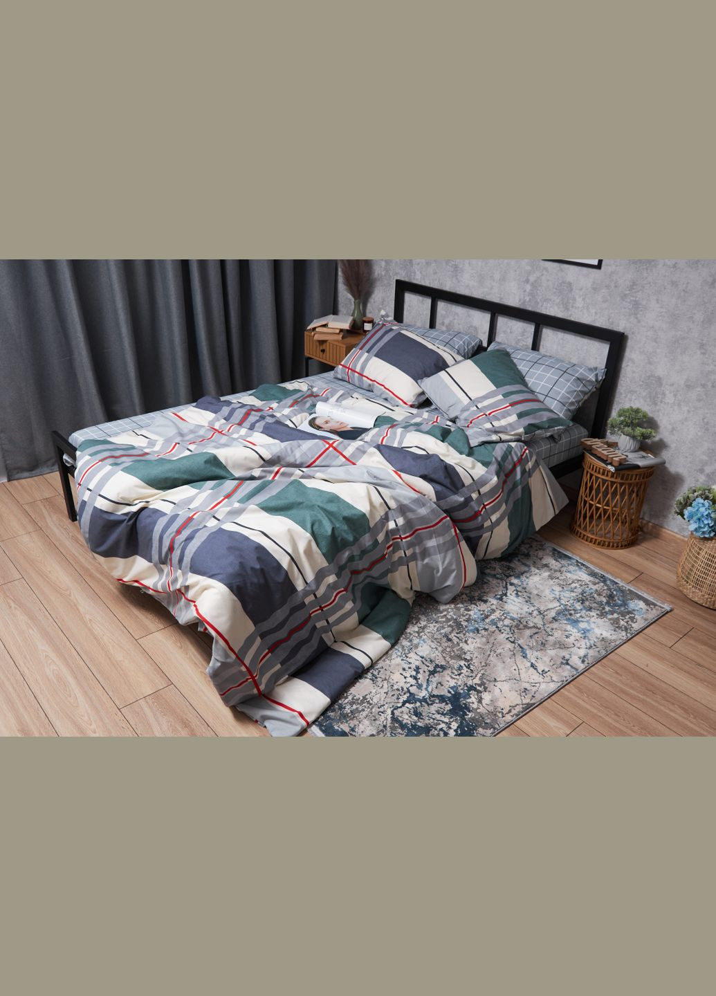 Комплект постельного белья Бязь Gold Люкс «» семейный 160х220х2 наволочки 2х70х70 (MS-820004722) Moon&Star Cloudy (293147984)