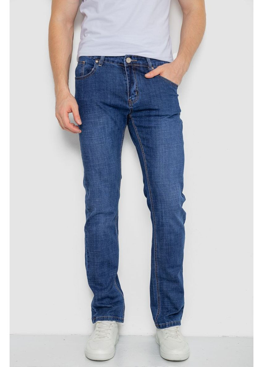 Синие демисезонные прямые джинсы мужские, 244r2203 Ager
