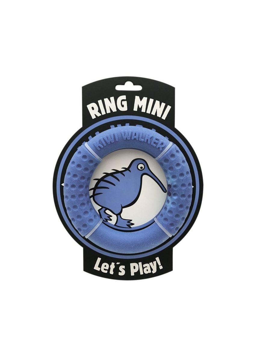 Игрушка для собак Кольцо 13 см, голубая, латекс Kiwi Walker (292257734)