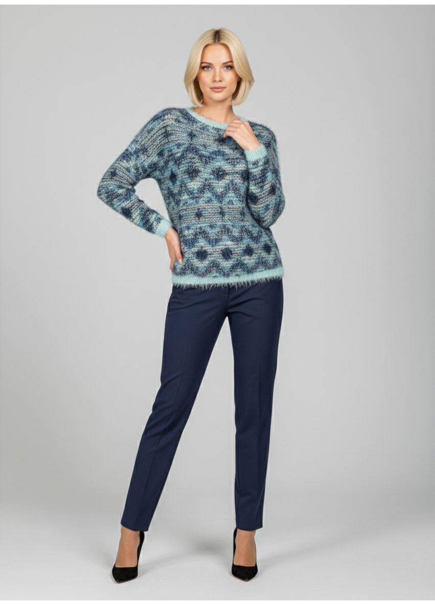 Блакитний демісезонний жіночий демісезонний светр трава синій Forza Viva