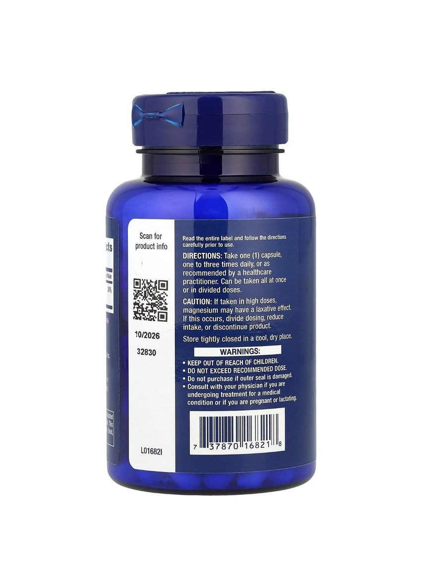 Цитрат Магния, Magnesium (Citrate), 100 мг, 100 капсул Life Extension (326055396)