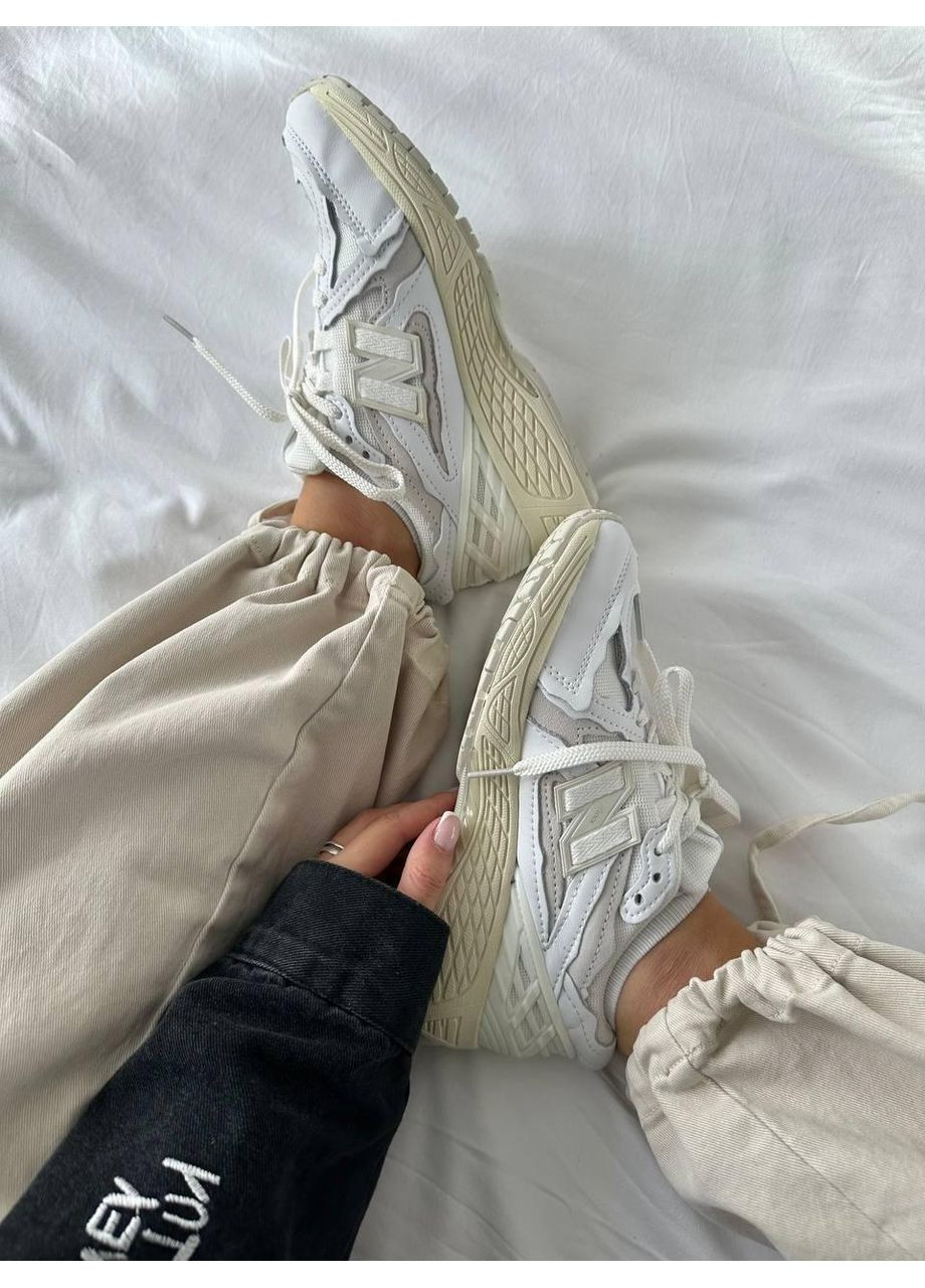 Бежеві Осінні кросівки чоловічі new balance 1906 white leather нью беланс 1906 No Brand