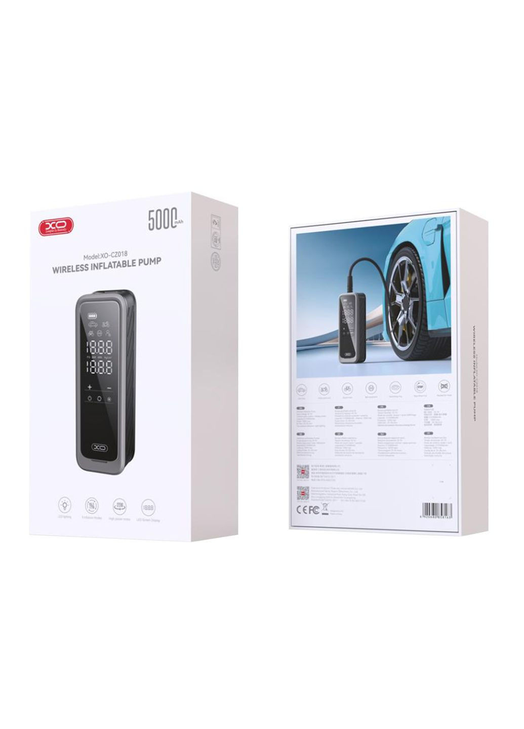 Автомобільний компресор CZ018 5000mAh XO (369617115)