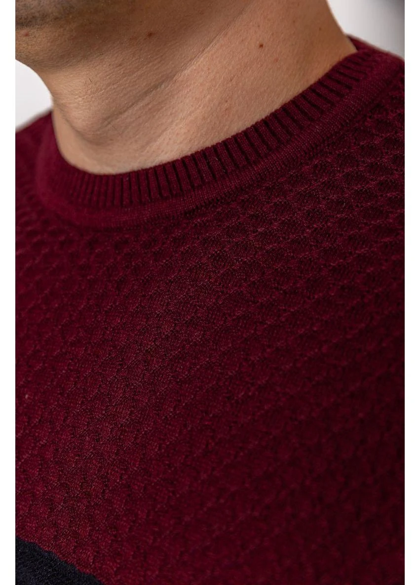 Бордовый свитер мужской, цвет сине-голубой, 161r730 No Brand