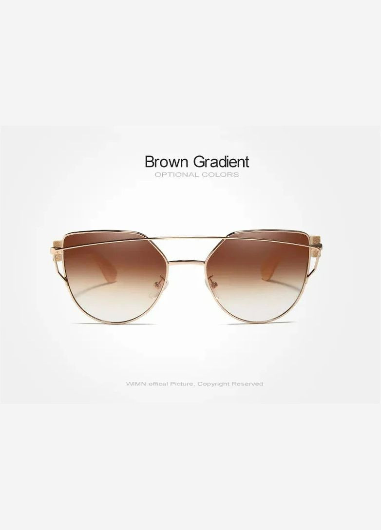 Жіночі градієнтні поляризаційні сонцезахисні окуляри WIMN Y5585 Brown Gradient WIM (303401574)