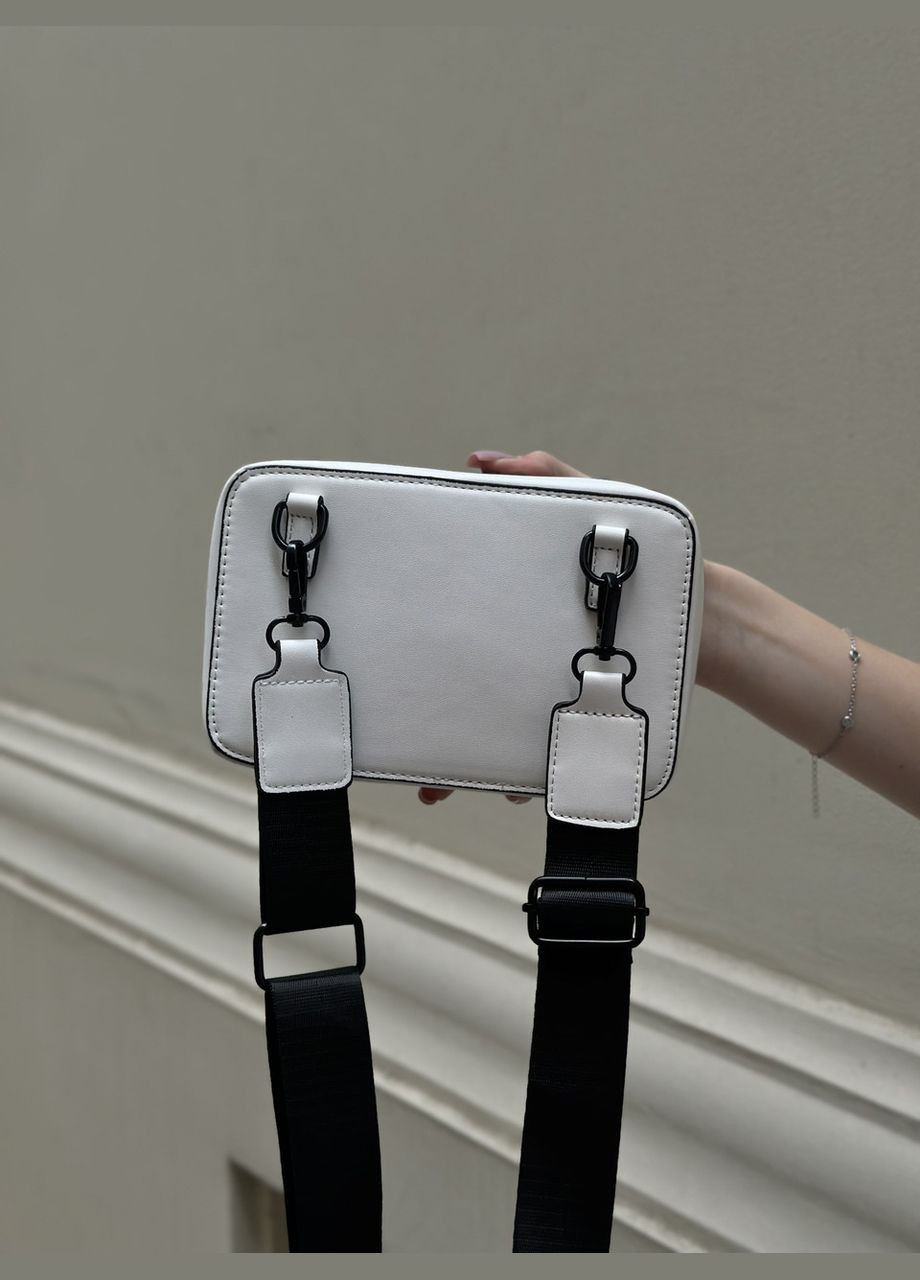 Сумка біла крос-боді 60205 через плече No Brand (299279279)