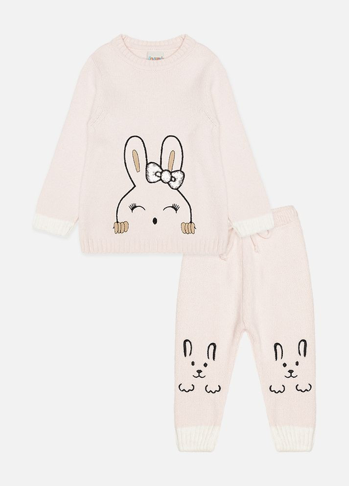 Рожевий зимній костюм зі штанами для дівчаток колір рожевий cb-00222263 Cloudy