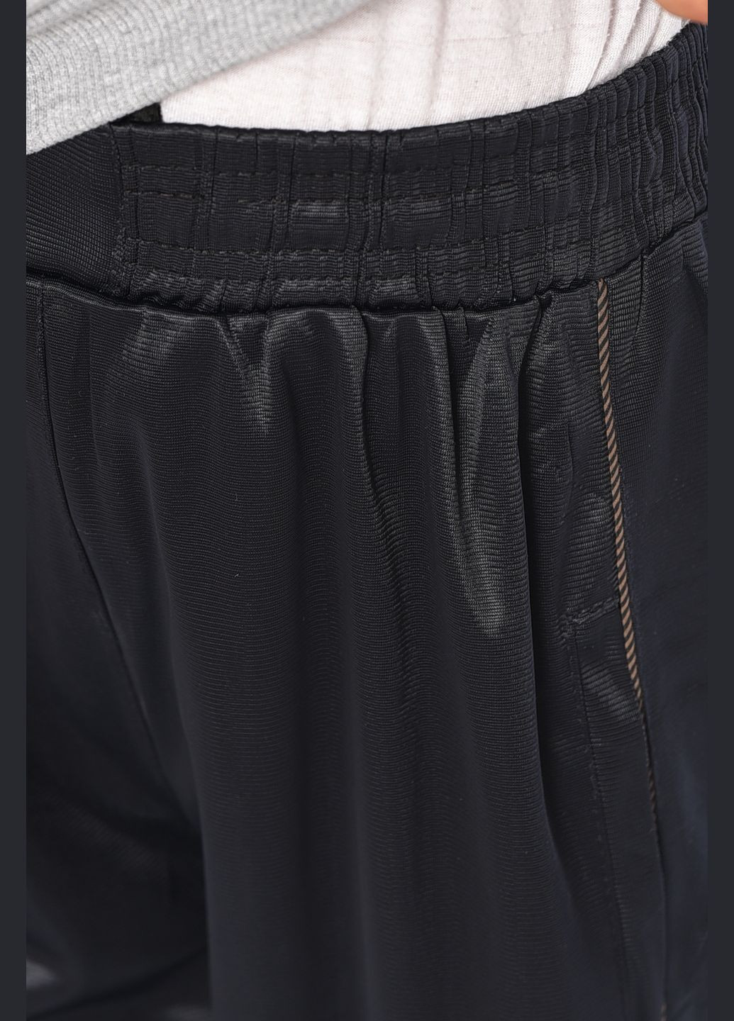 Темно-синие спортивные демисезонные прямые брюки Let's Shop