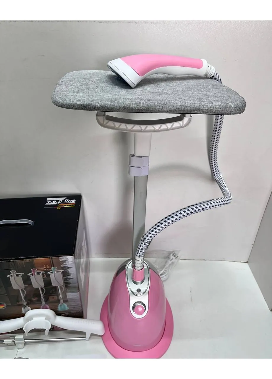 Розовый Отпариватель вертикальный для одежды со стойкой Zepline ZP-130 3000W Kemei (386650346)