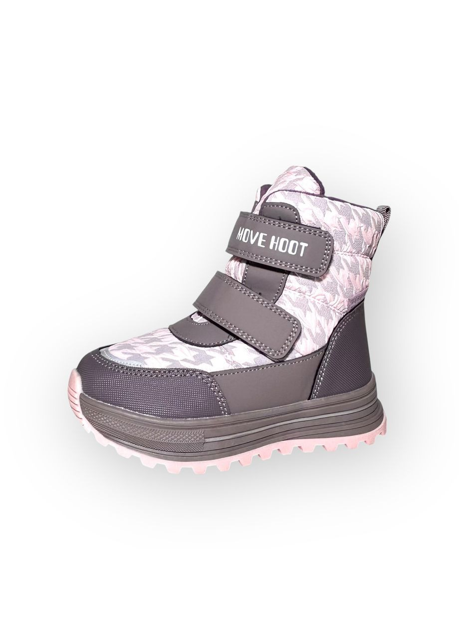 Дитячі зимові чоботи для дівчаток Tom.m, рожево-фіолетові, розмір 27-17,6 см. Том.М (371996535)