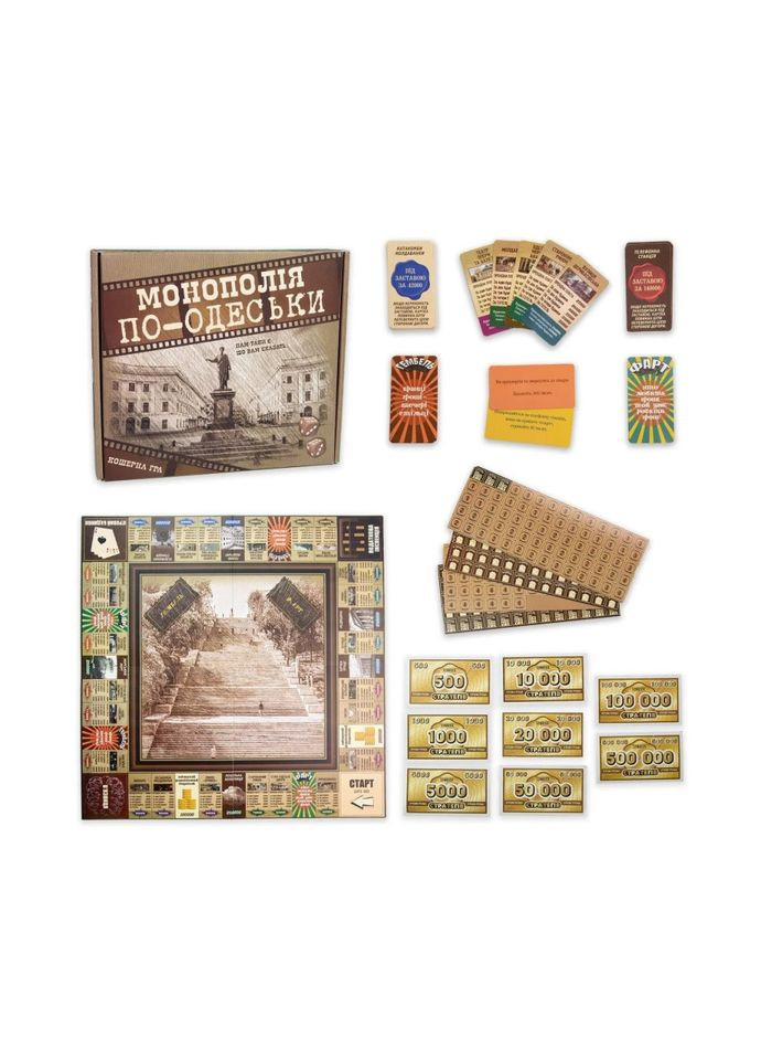 Настольная игра "Монополия по-Одесски" 30318 экономическая Strateg (334158434)