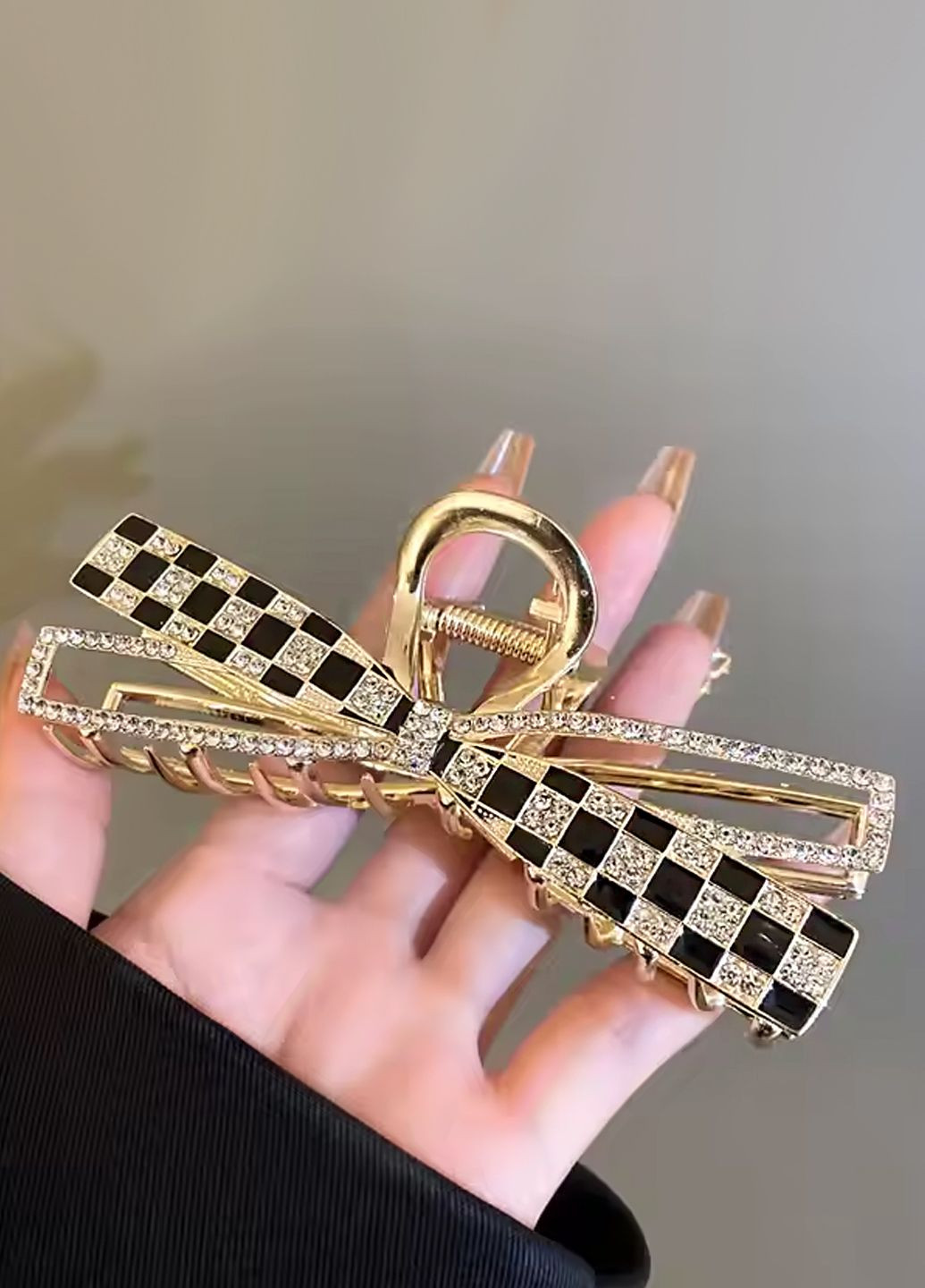 Заколка краб для волосся "Bright Sta", зі стразами, 11х4 см. Анна Ясеницька (325432671)