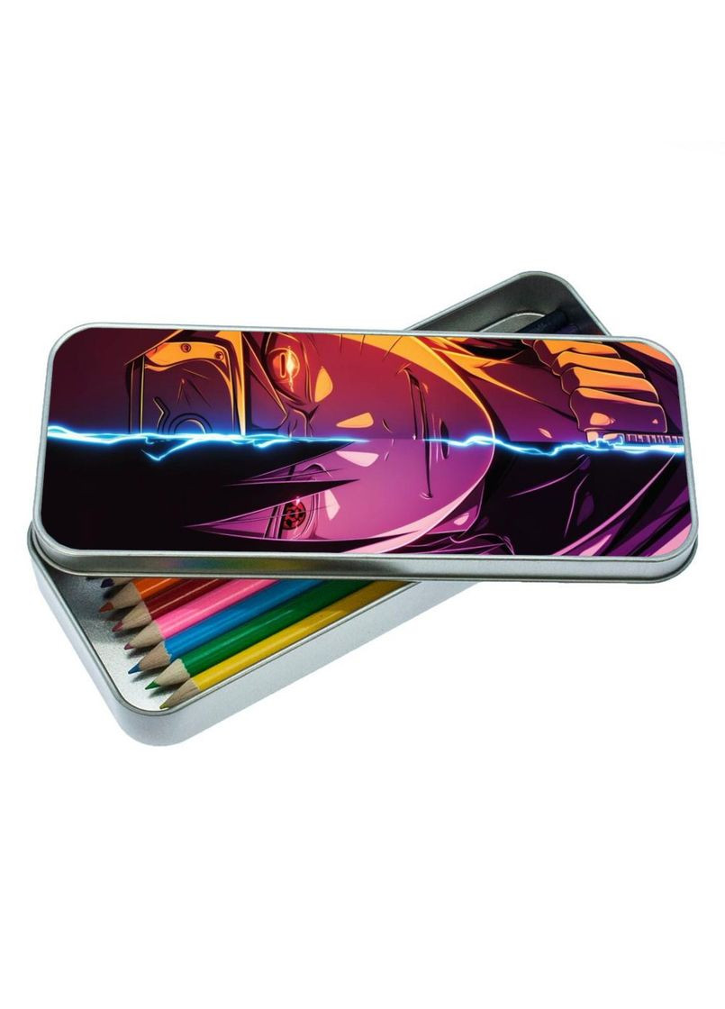 Пенал школьный для мальчика и девочки металлический Наруто #019 7*18 см Silver No Brand (309157064)