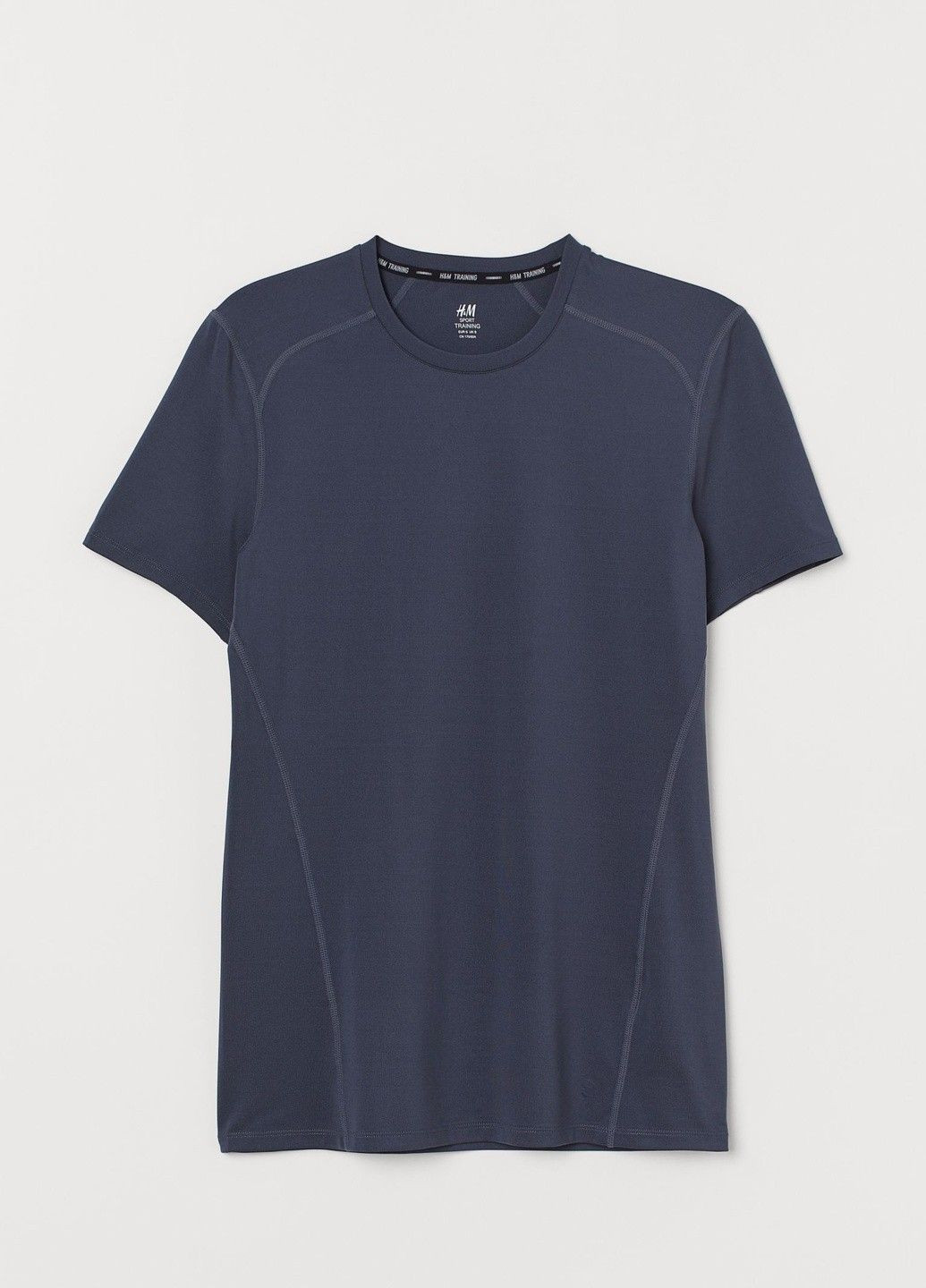 Темно-синя футболка спорт H&M