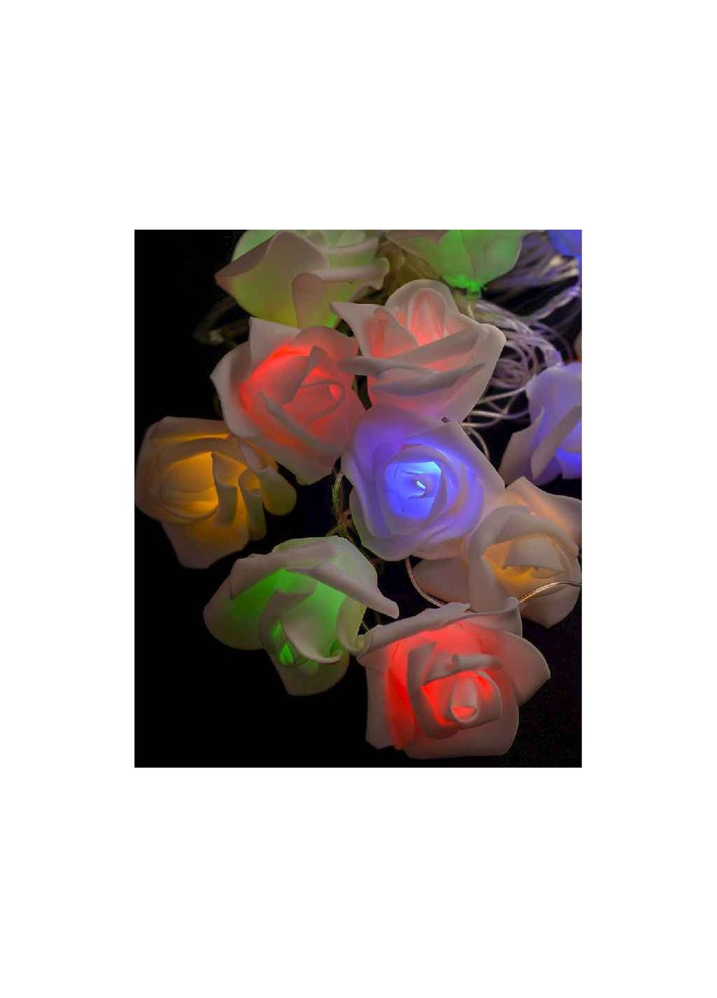 Гірлянда Фігурки 12LED "КВІТИ" мульті 5м+перехідник 1652-01 No Brand (364684079)