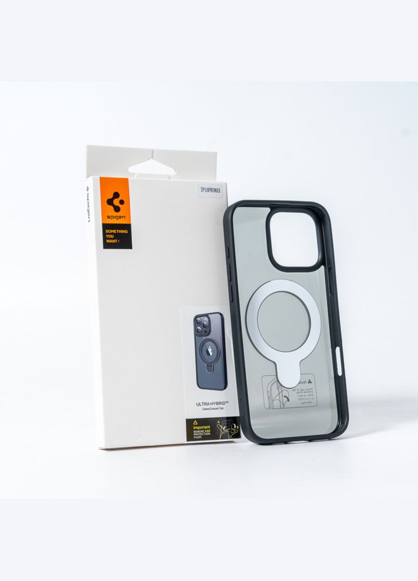 Чохол для смартфона AAA Magnetic Ring for Apple iPhone 16 Pro All Black Spigen (340278129)