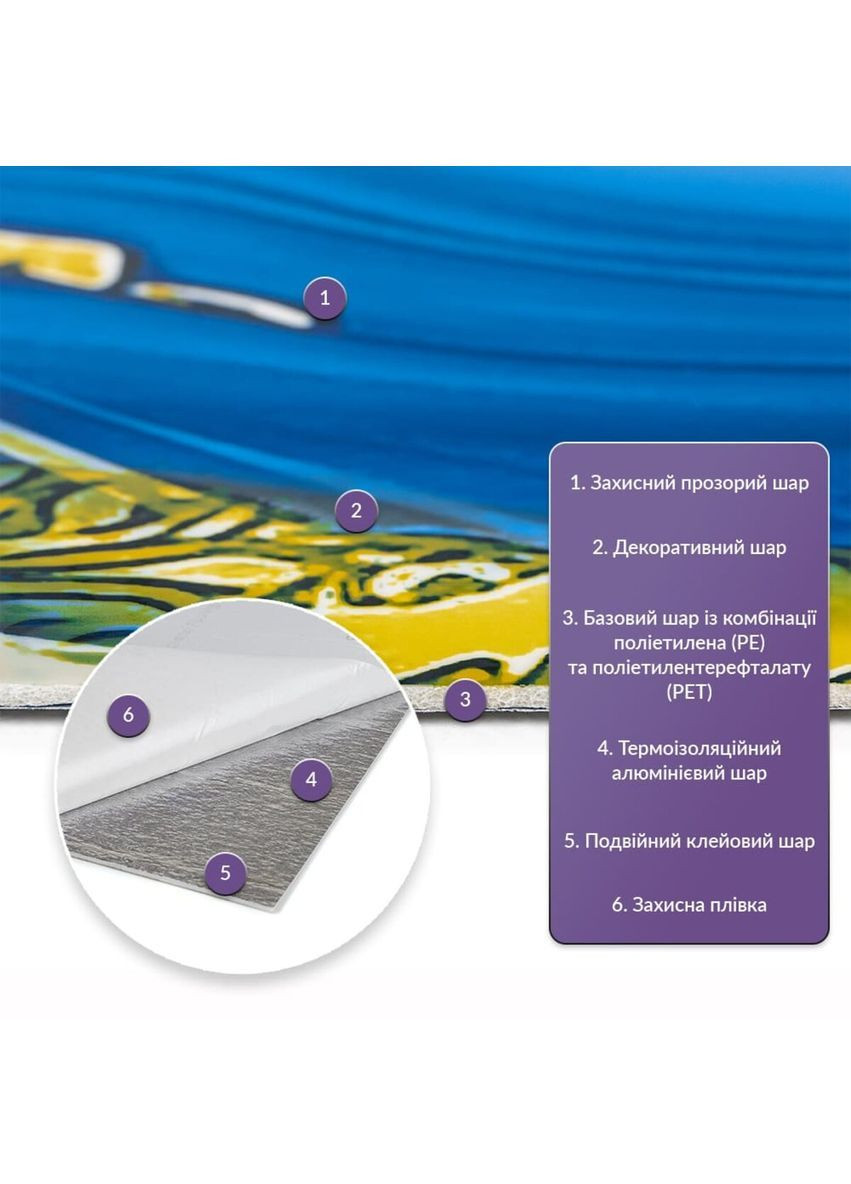 Самоклеящаяся стеновая PET плитка в рулоне 1200х3000х2мм StickerWall-SW-00002664 Sticker Wall (370563860)