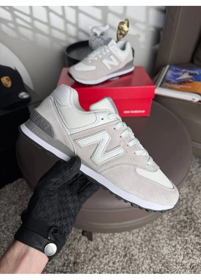 Світло-сірі кросівки light grey white No Brand 574