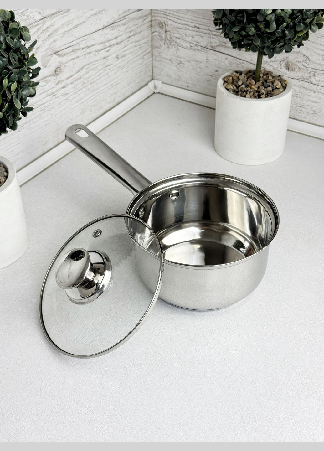 Кивш со стеклянной крышкой 1,1 л Gasto IN0116GT Intrendo (335821206)