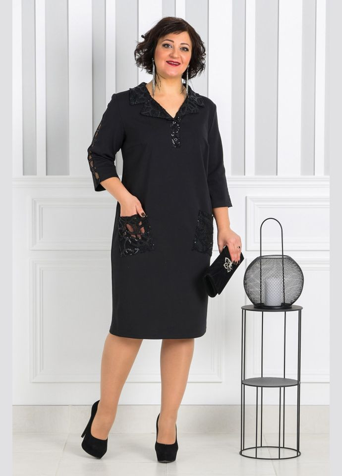 Черное платье 14334 Alenka Plus
