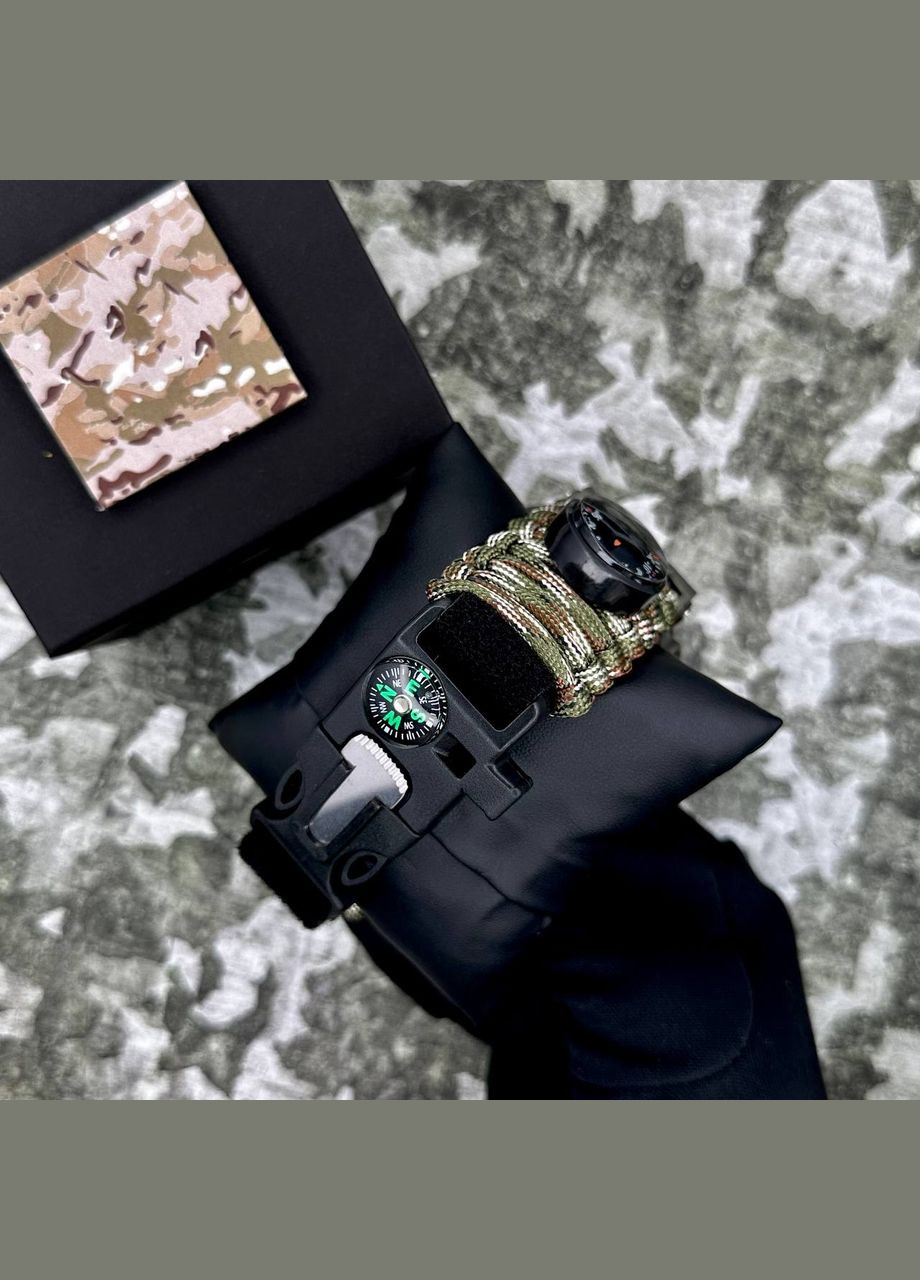 005CMGRSU ЗСУ Зеленый камуфляж Паракордовый ремешок Camo Green + Коробка. Patriot (372948833)