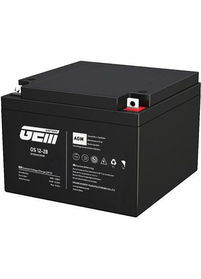 Аккумулятор 12В 28Ач AGM (GS 12-28) GEM Battery (323088871)