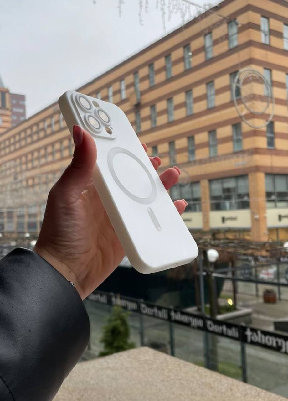 Силіконовий чохол для iPhone 11 Pro Max White MagSafe / Айфон 11 Про Макс білий з магсейф No Brand (299153315)