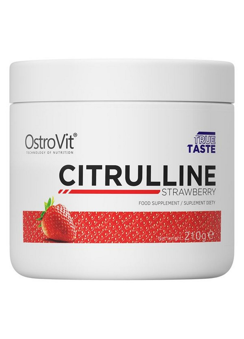 Аминокислота Citrulline, 210 грамм Клубника Ostrovit (293417883)