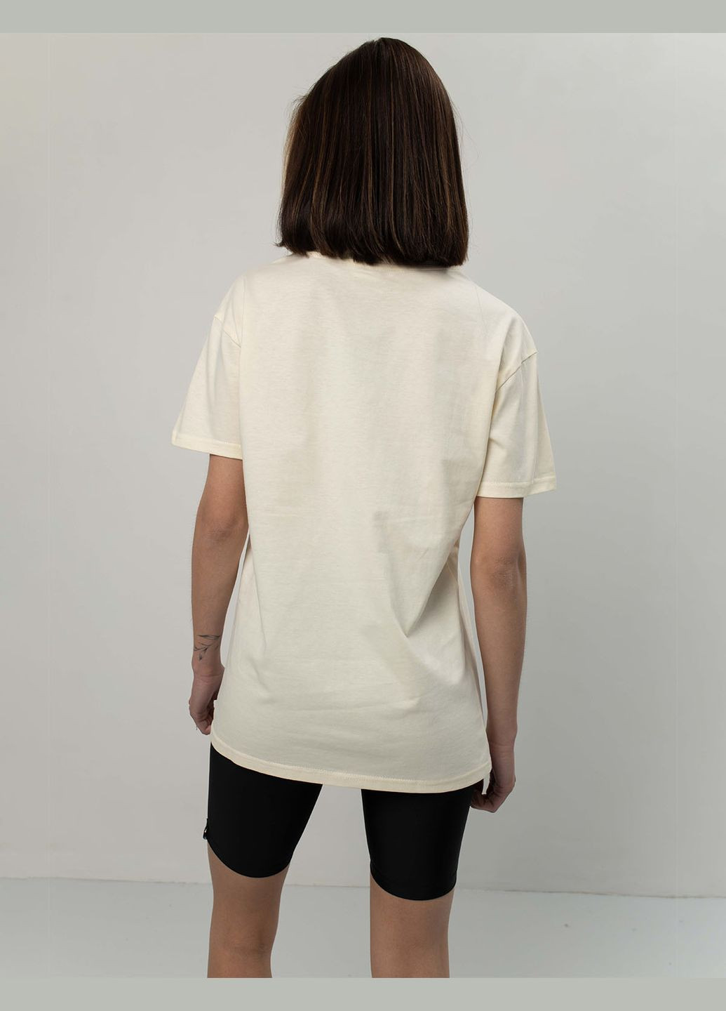 Біла Жіноча футболка котон (0011400BELL) Casual Trend №114 - (358935188)