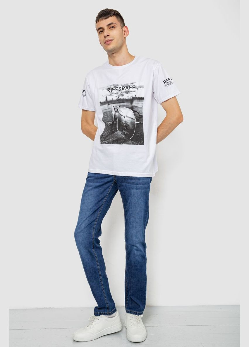 Белая футболка мужская с принтом. Ager