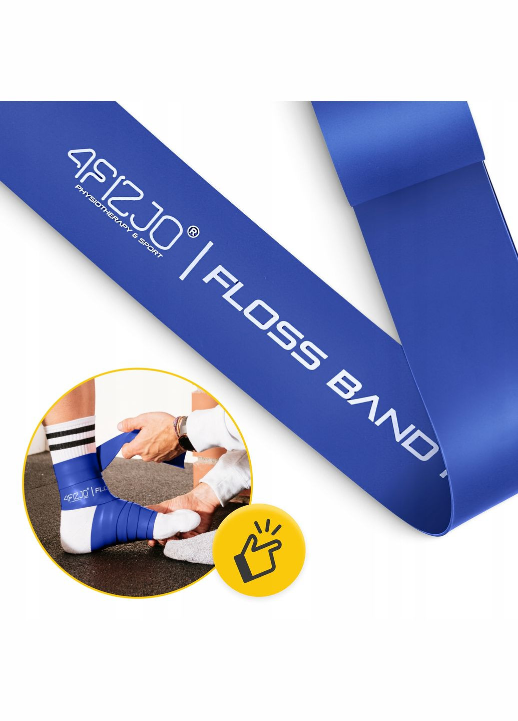 Стрічка компресійна для флосингу Floss Band 207 x 5 x 0.15 см Blue 4FIZJO (322966275)