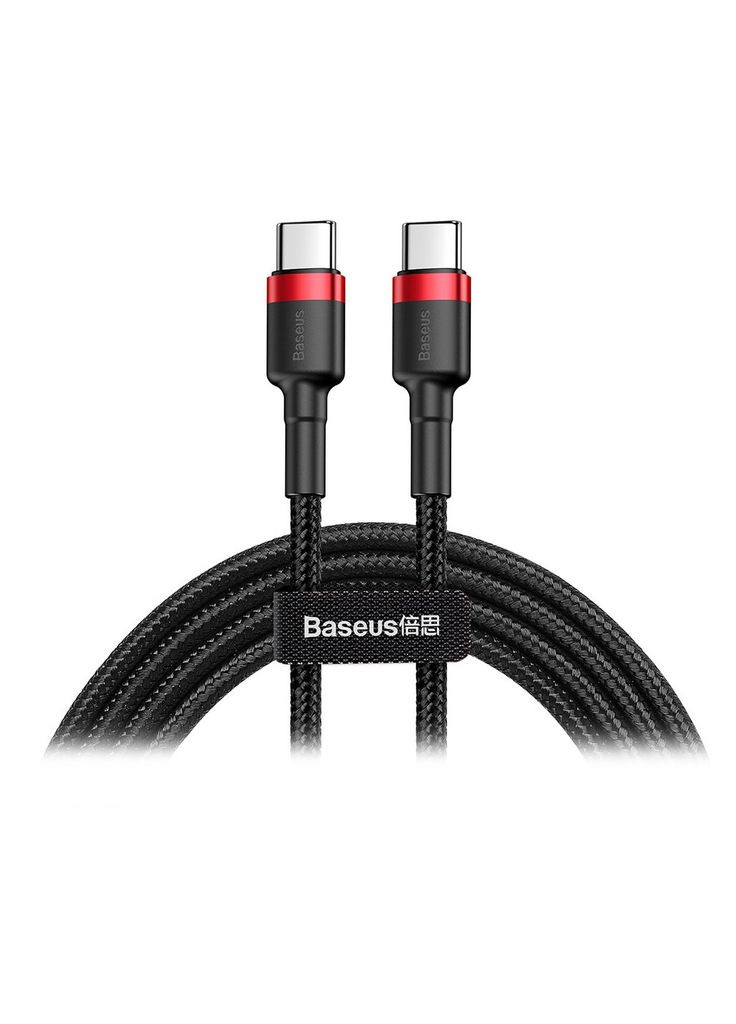 Дата USB-C кабель USB-C 2.0m USB 3.1 3A red (m481393) Baseus USB-C to USB-C 2.0m USB 3.1 3A red-black (367071596)