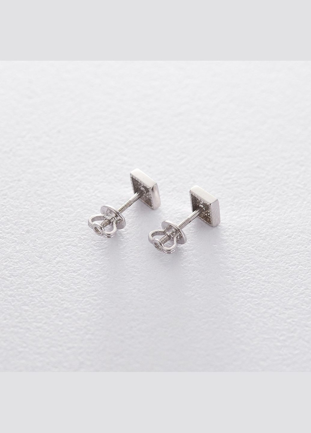 Золотые серьги-пусеты Ромбы с06195 Oniks (264025403)