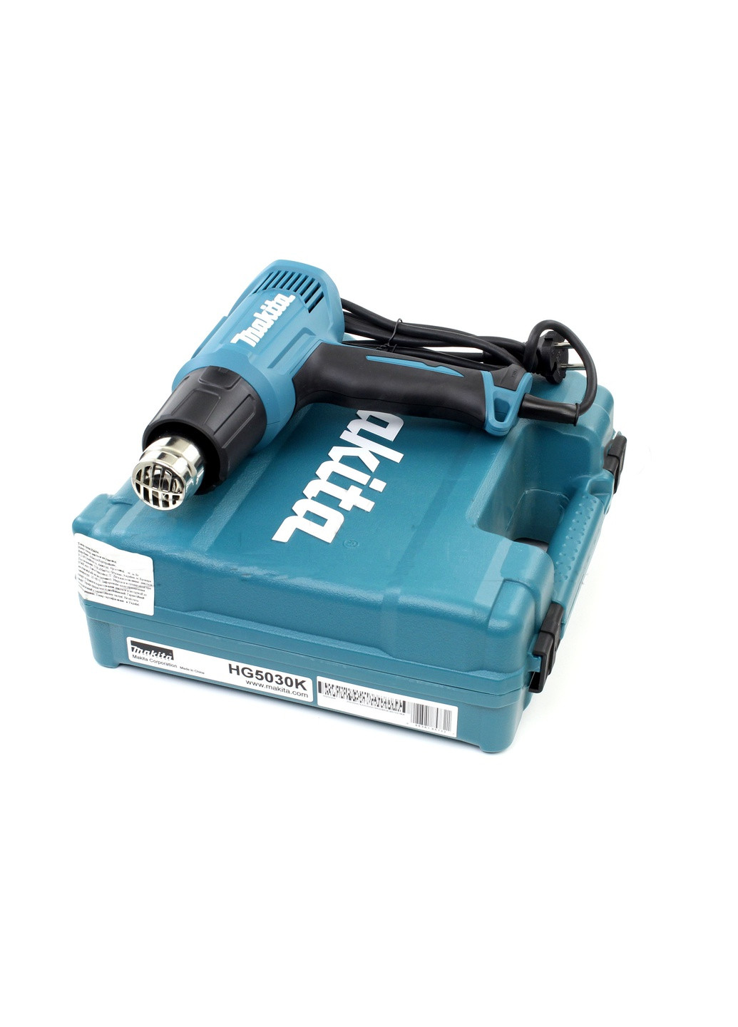 Строительный фен HG5030K (1600Вт, 40 мм) термовоздуходувка с двумя режимами работы (4570) Makita (295039746)