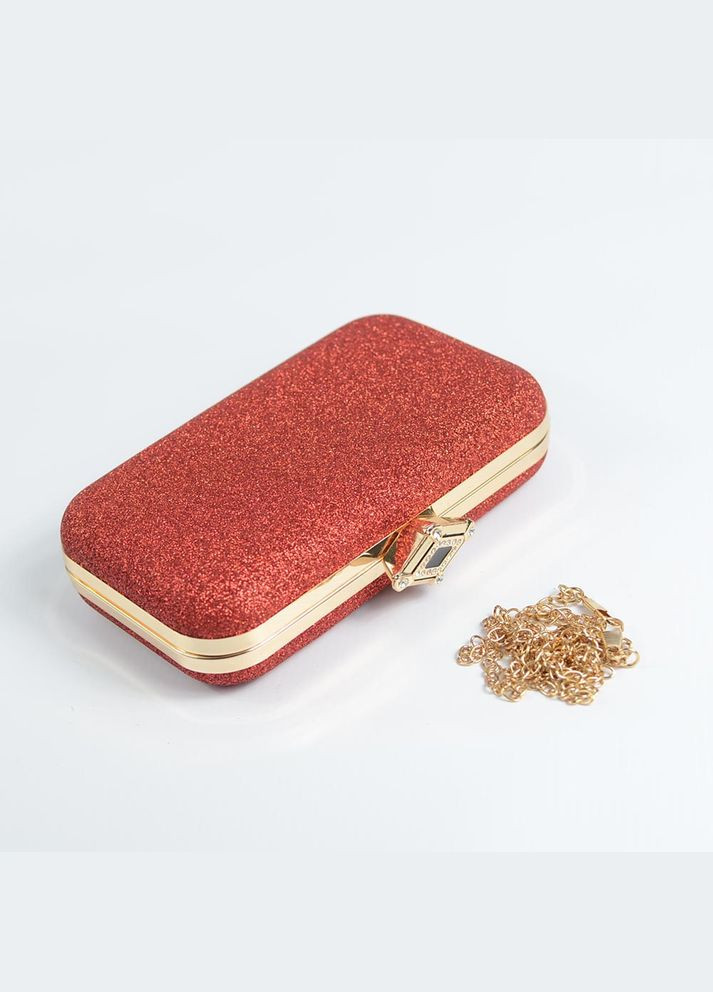 Красный вечерний клатч сумочка с блестками на цепочке маленькая выпускная мини сумка клатч No Brand (293942342)