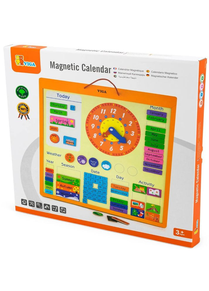 Іграшка на стіну Календар магнітний (50377) Viga Toys (323097078)
