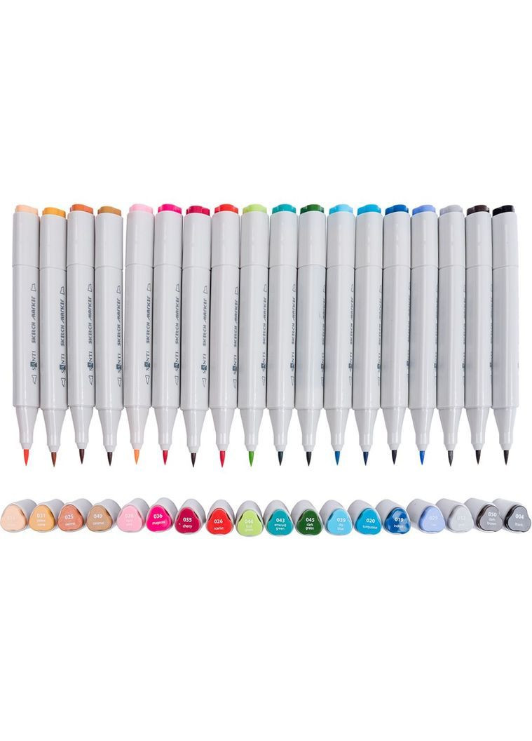 Набір маркерів Sketch у фірмовому пеналі 18 шт. () Santi 390597 (363256171)