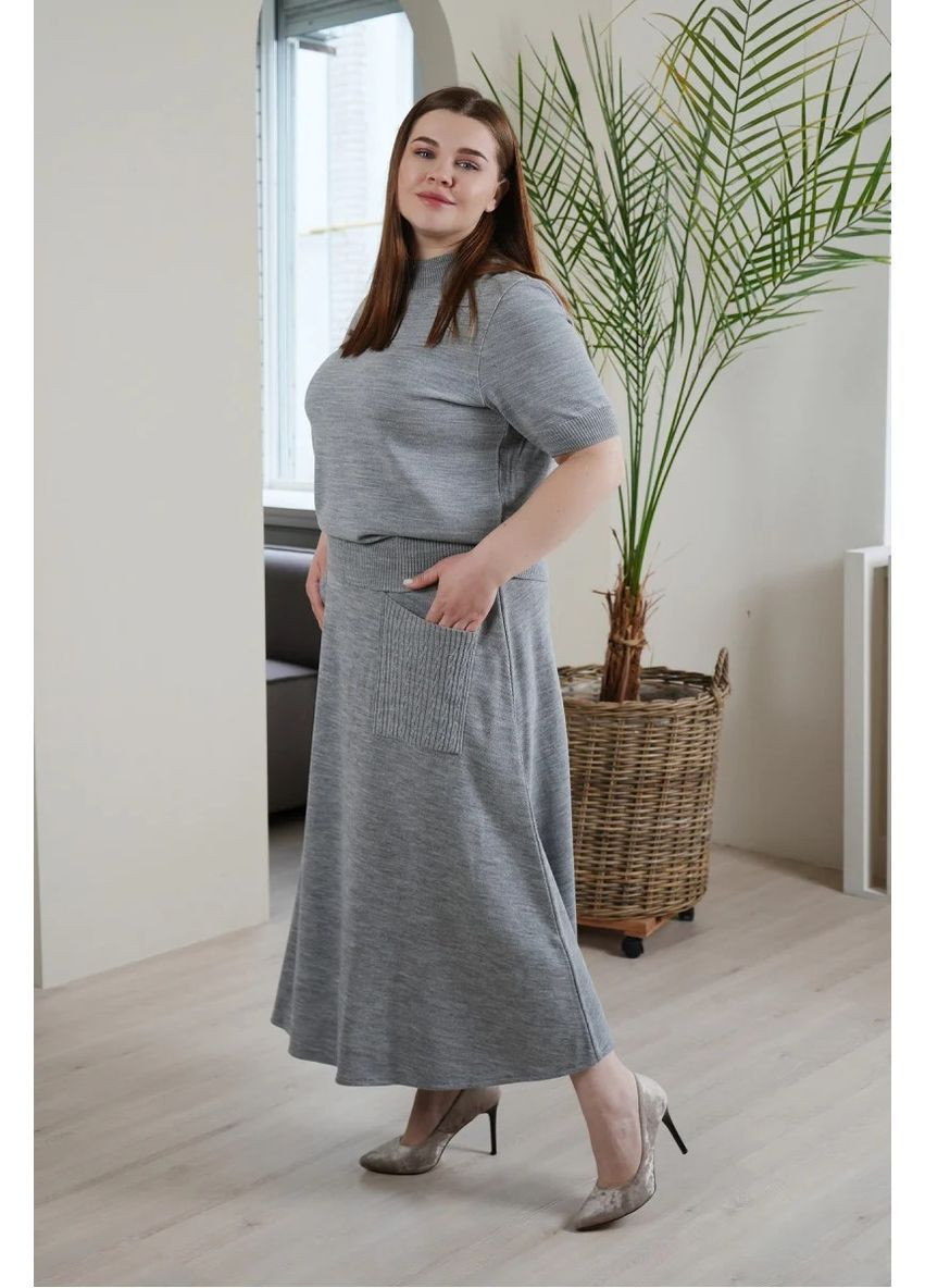 Сірий демісезонний джемпер, колір сірий Nita