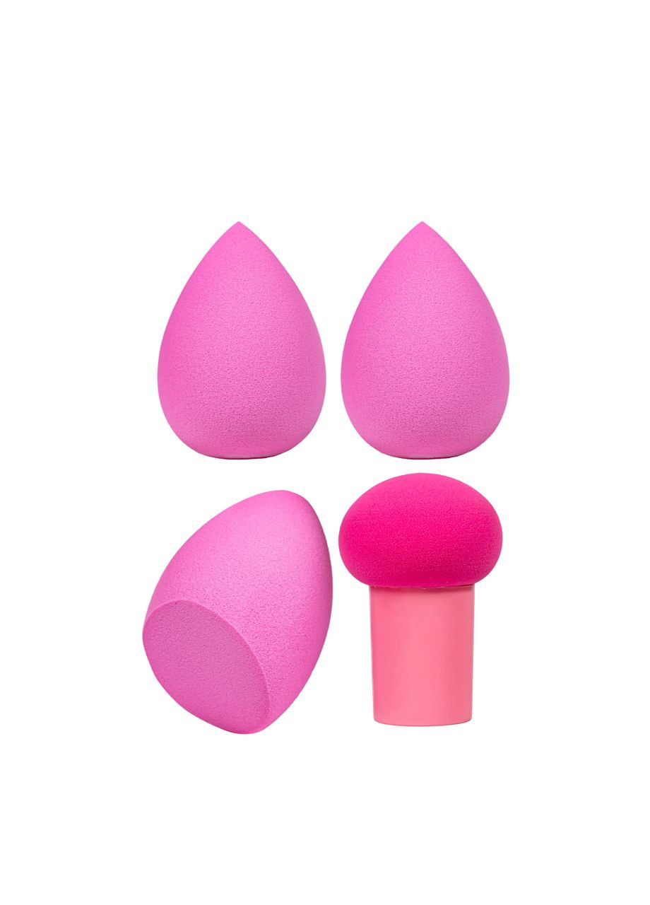 Набір спонжів для макіяжу 3 штуки + спонж для кушона No Brand (302723415)