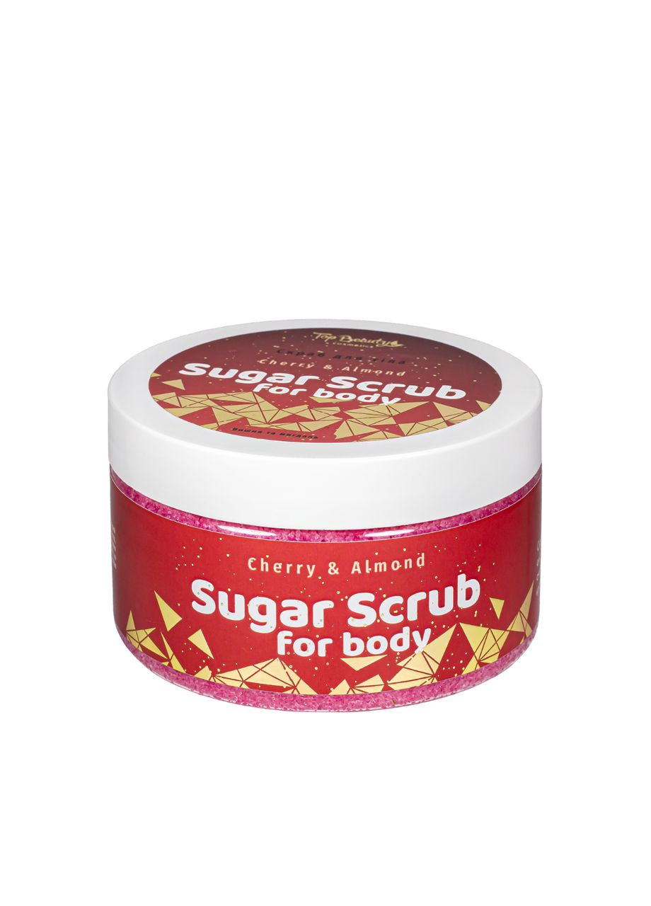 Сахарный скраб для тела "Вишня и миндаль" с кокосовым маслом 250 мл Top Beauty (351856642)