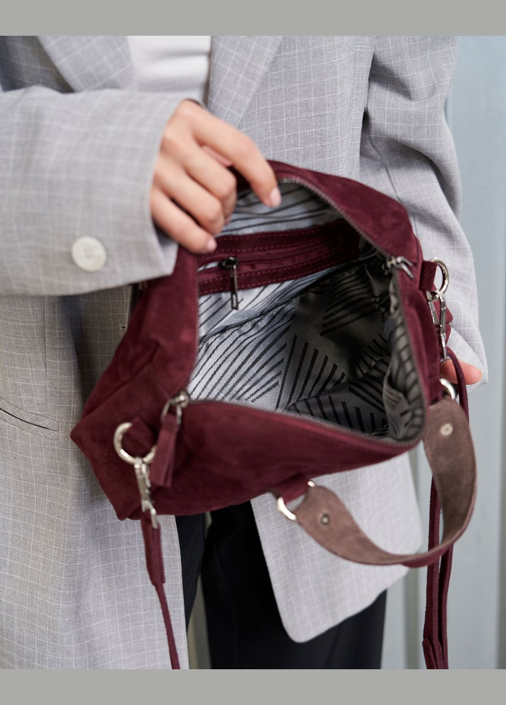 Сумка женская шоколадная средняя из натуральной кожи Мелания . WeLassie (342199677)