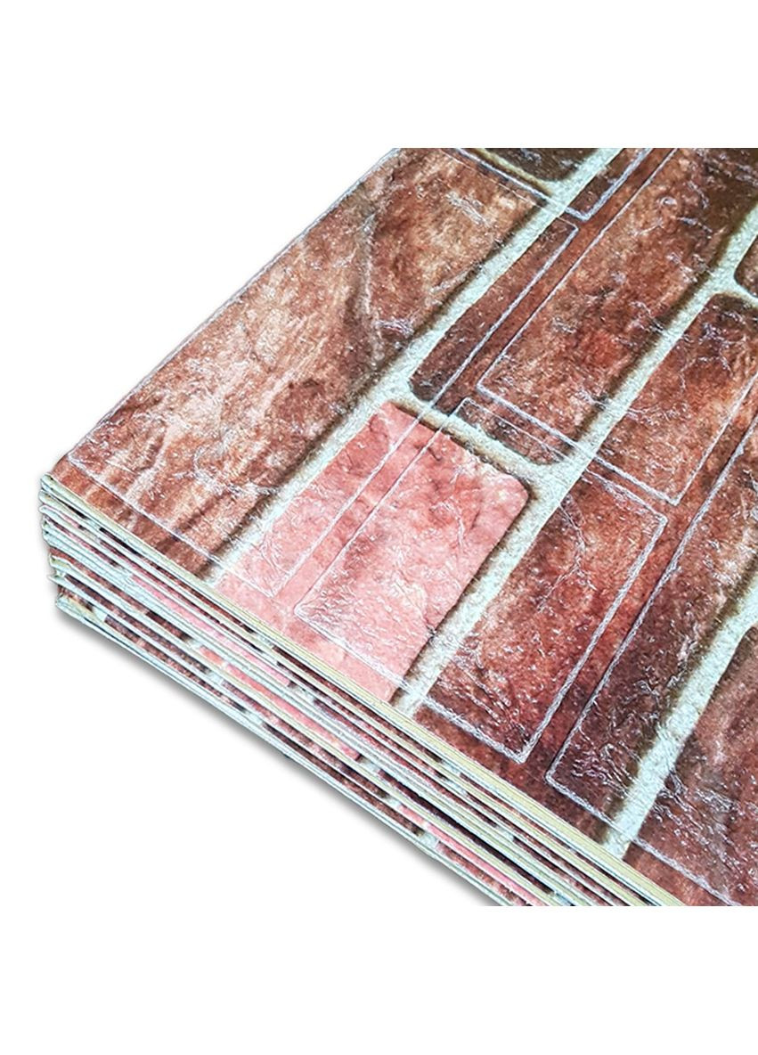 Самоклеющаяся декоративная 3D панель под екатеринославский кирпич в рулоне 3080х700х3мм 3D Loft (298400576)