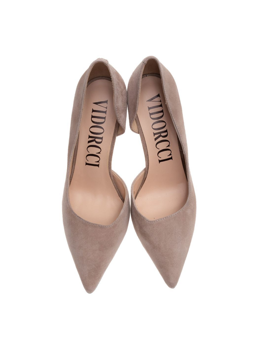 VIDORCCI Туфлі 01704 Бежеві бежевий з натуральна замша, китай — (362699127)