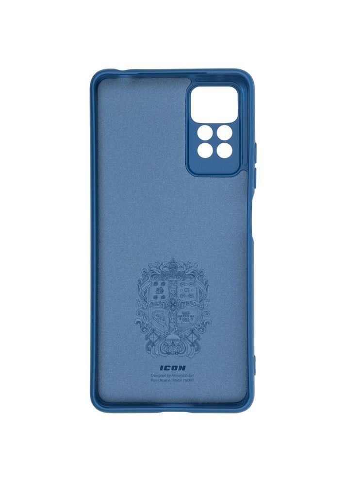 Чехол ICON Case для Xiaomi Redmi Note 12 Pro 4G Camera cover Dark Blue (ARM69373) ArmorStandart (322913449)