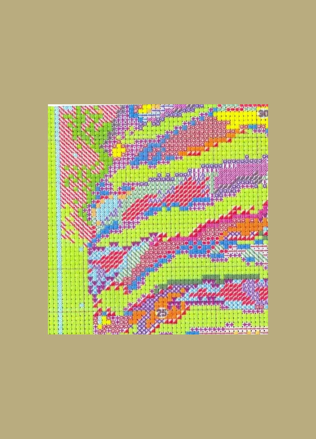 Набір для вишивання за нанесеною на канву схемою "Striped cat ". AIDA 14CT printed, 29*40 см Joy Sunday (313612790)