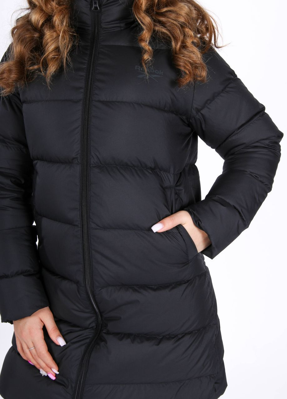 Черный демисезонный Пуховик Reebok