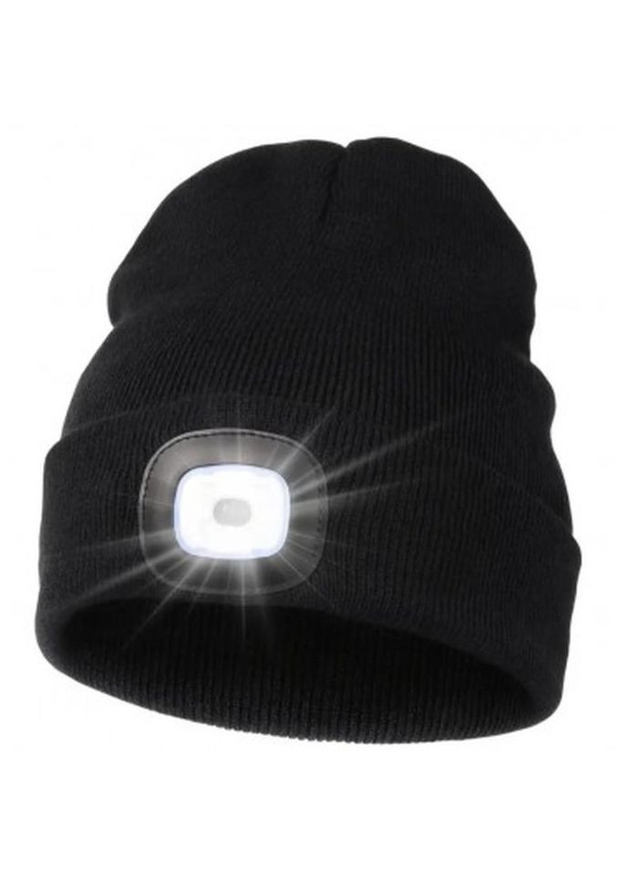 Шапка з ліхтариком чорна Сила 200 Лм No Brand (370607646)