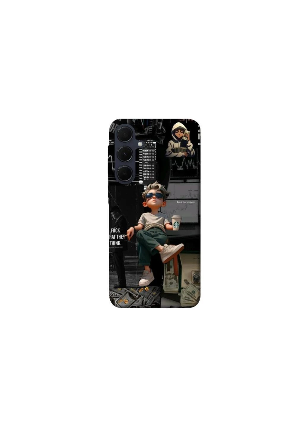 Чехол на Samsung Galaxy A35 WHAT they think Frontalka (393231198)